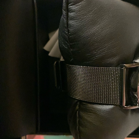 🎅 BEBE Black / Silver Watch Rhinestone Bezel NIB - Picture 10 of 12